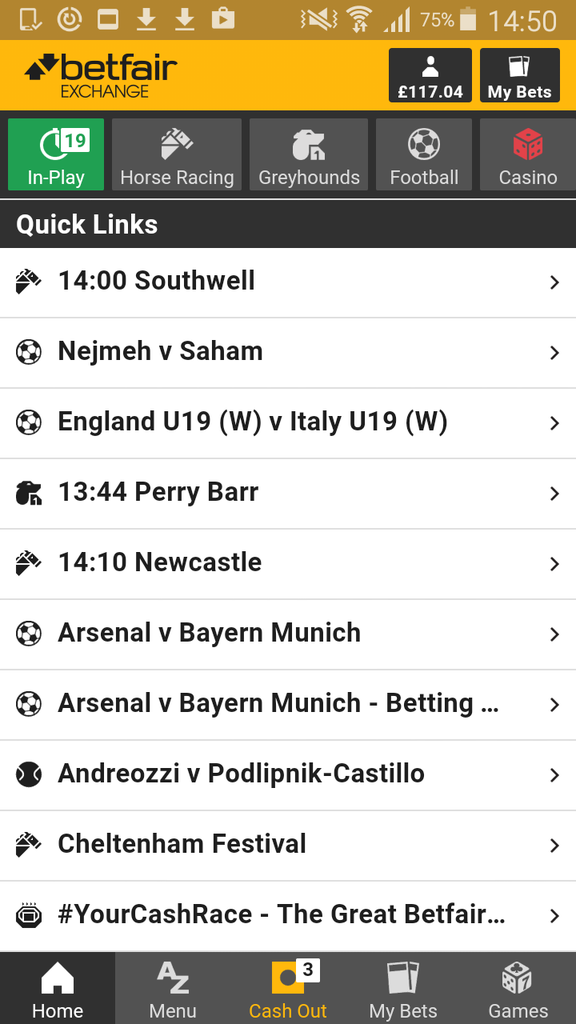 Betfair app download for android download